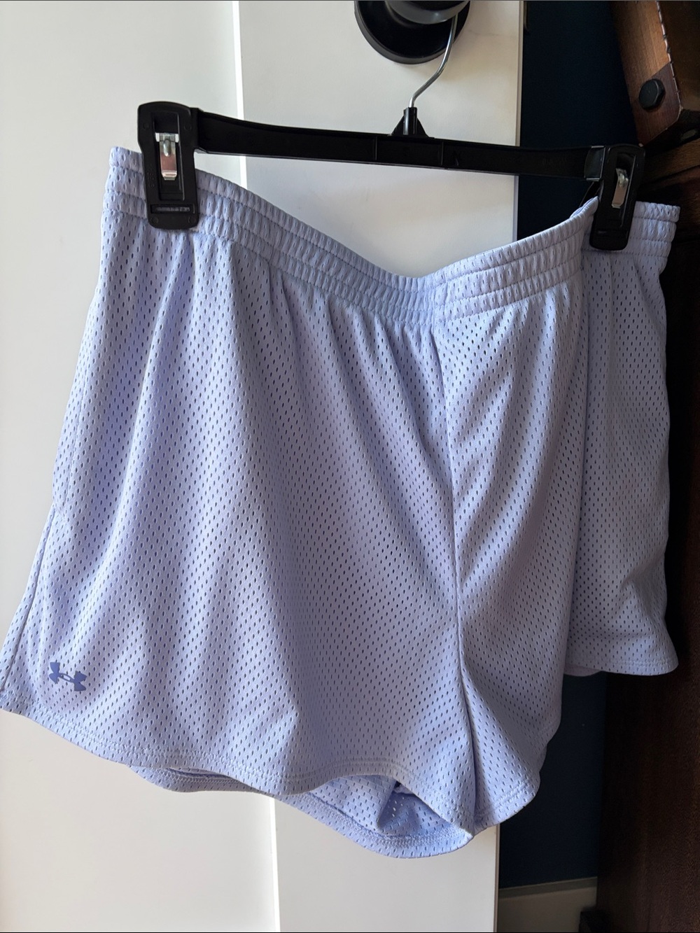 Under Armour Women’s Light Lavender Mesh Athletic Shorts